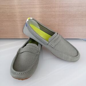 Rothy's The Driver Loafer Driving Shoe Soft Green Woman's Size 9